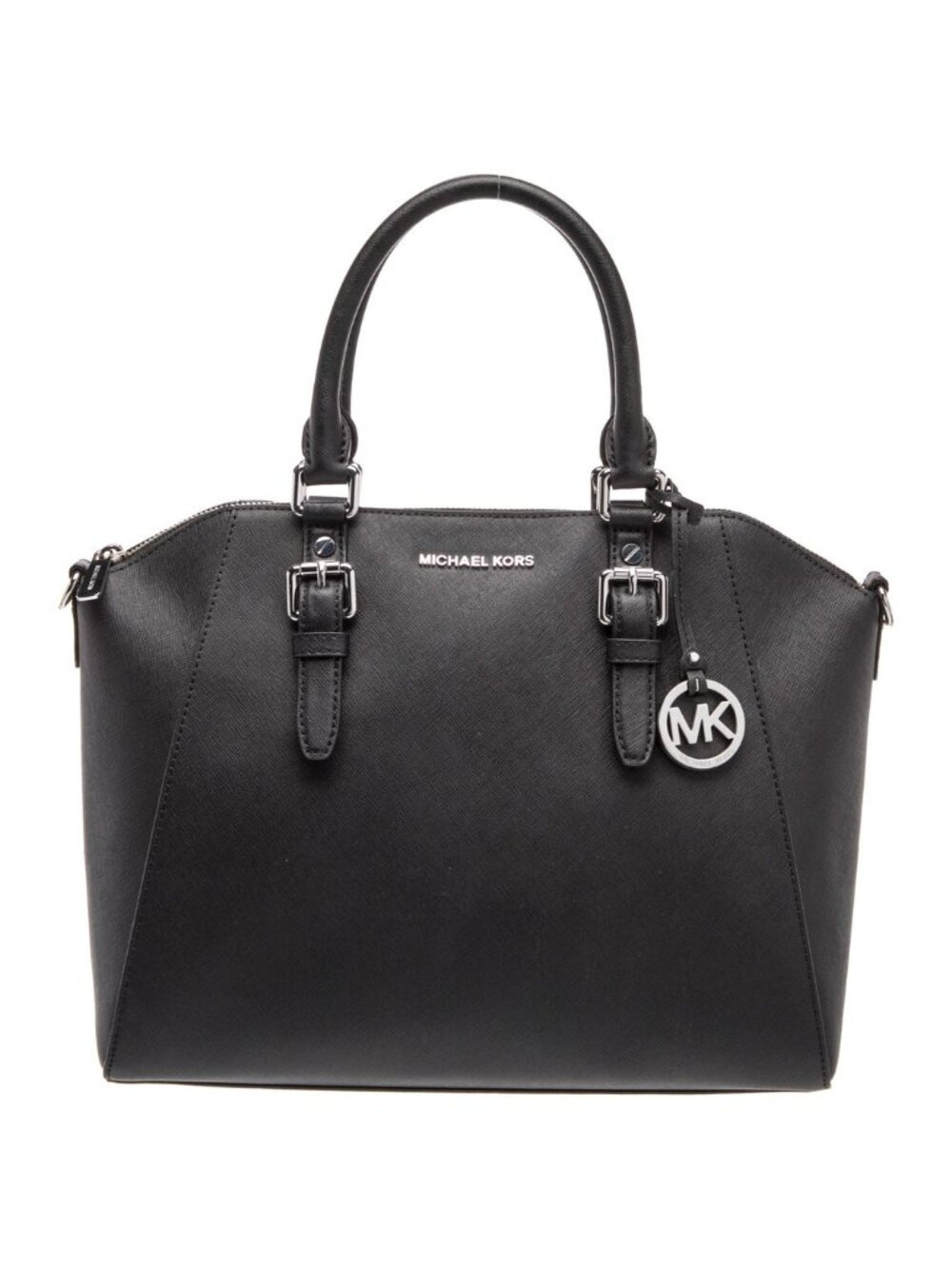 Michael Kors Black Keather Top Handle Bag